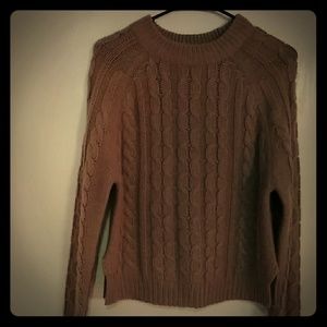 Cable knit sweater